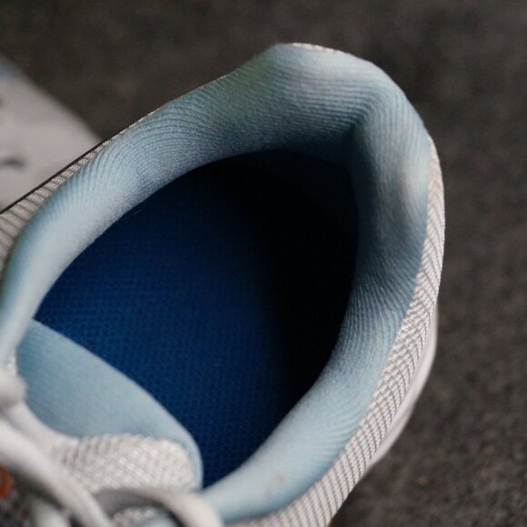 Nike Revolution 6 Extra Wide Pure Platinum Thunder Blue Men’s Size 9 Pre-Owned - Picture 13 of 16